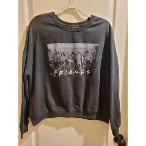 DARK GRAY "F.R.I.E.N.D.S" SWEATSHIRT - SIZE 2XL-WOMEN'S